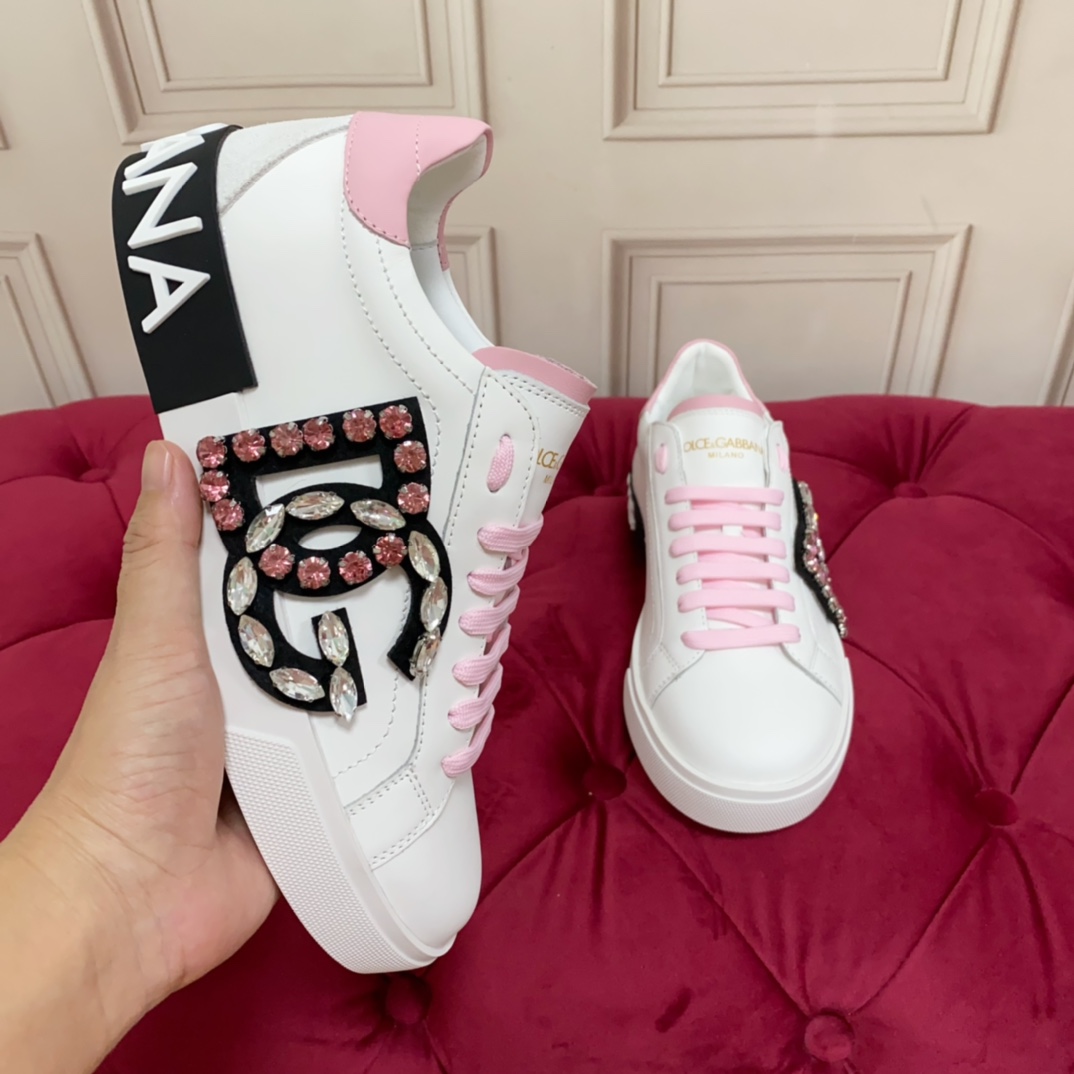 Dolce & Gabbana Calfskin Portofino Sneakers - PerfectKickZ