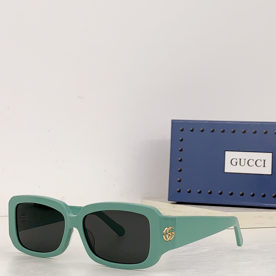 Gucci Specialized Fit Rectangular Sunglasse - PerfectKickZ