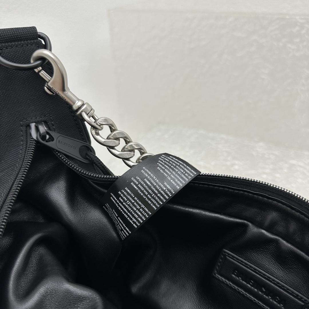 Balenciaga Raver Medium Bag With Chain In Black - PerfectKickZ