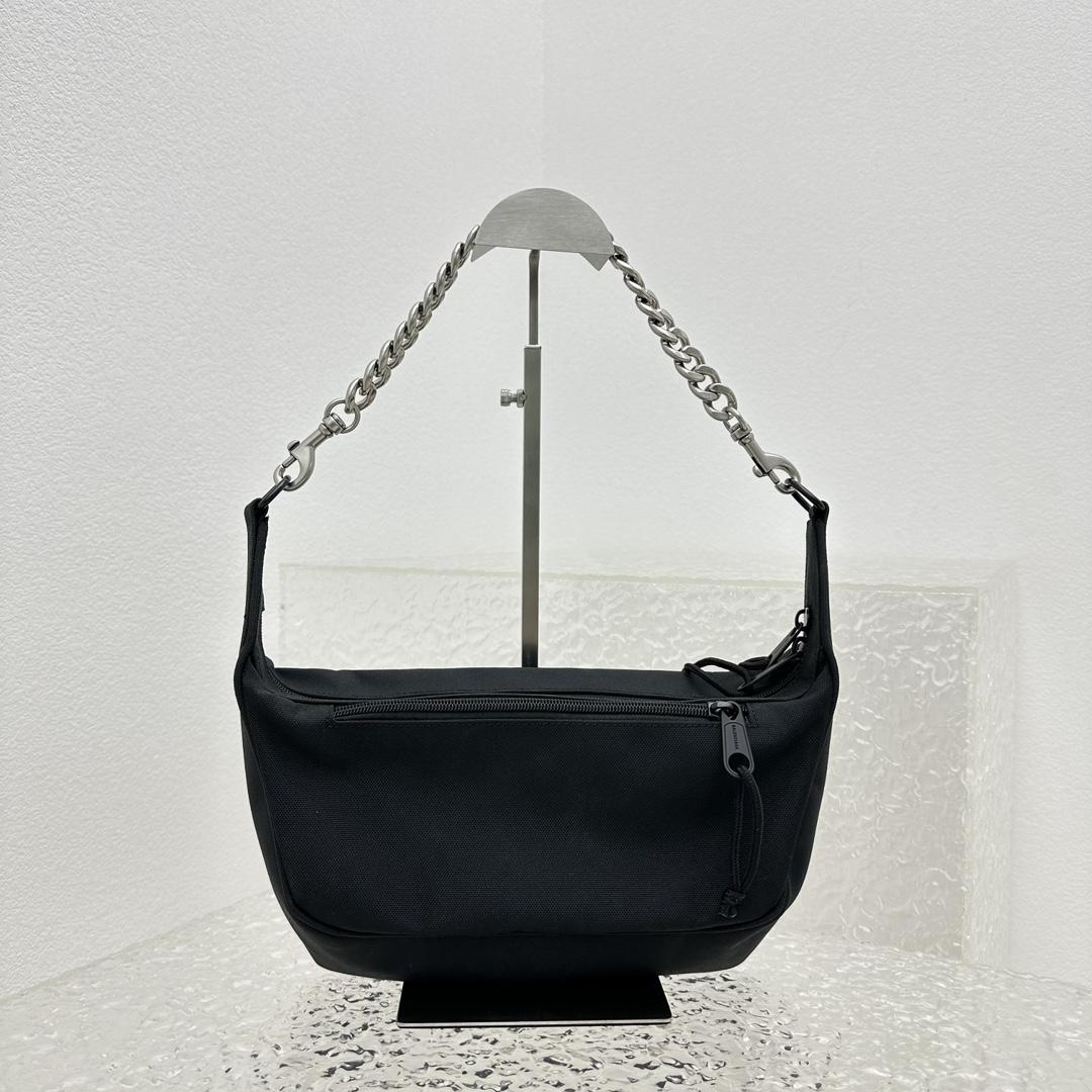 Balenciaga Raver Medium Bag With Chain In Black - PerfectKickZ