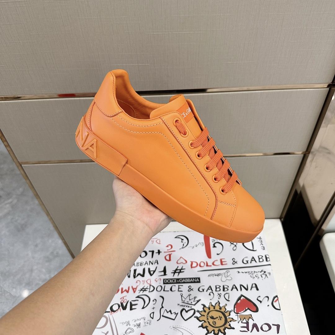 Dolce & Gabbana Embossed Logo Sneakers - 