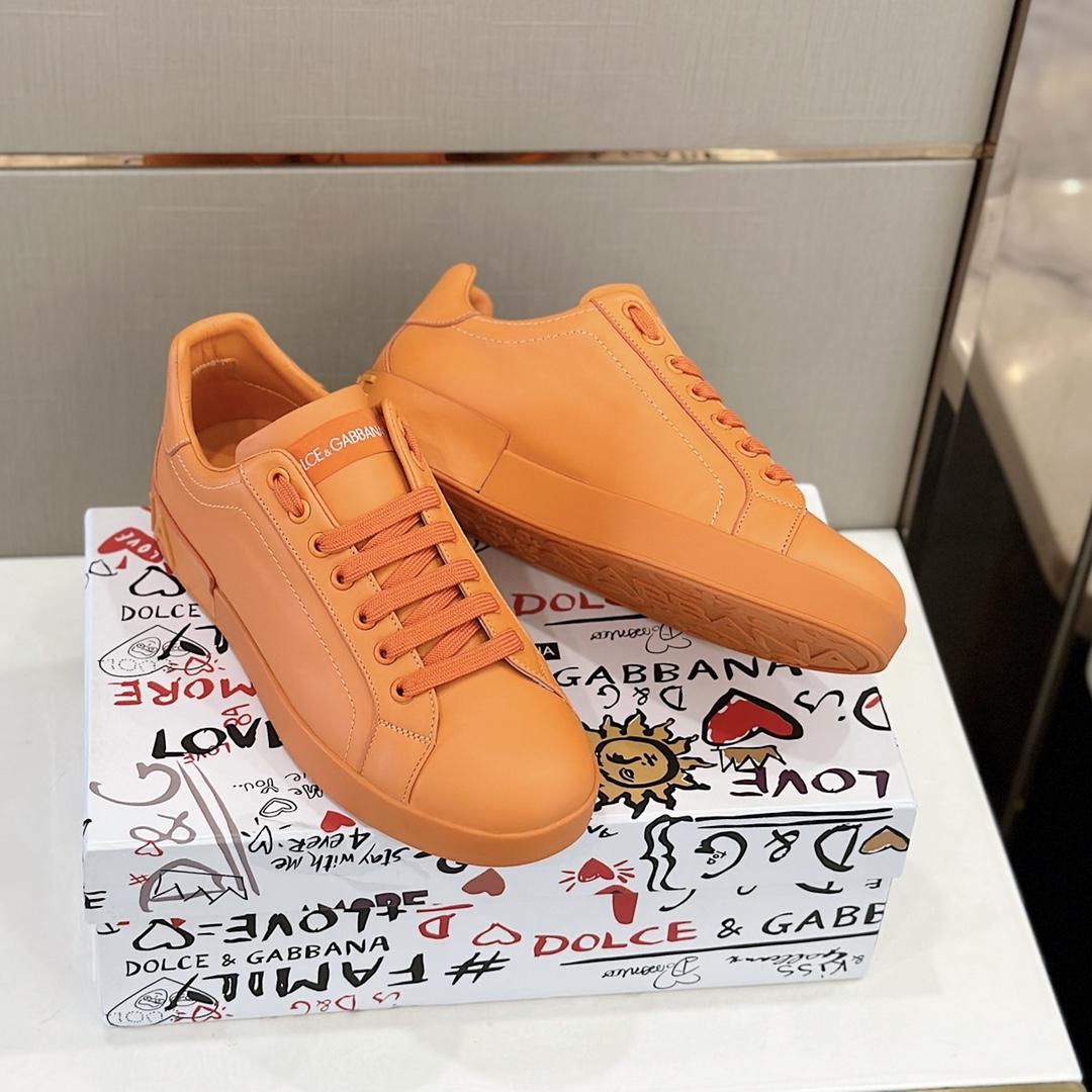 Dolce & Gabbana Embossed Logo Sneakers - 