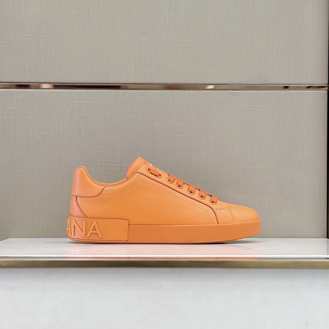 Dolce & Gabbana Embossed Logo Sneakers - 