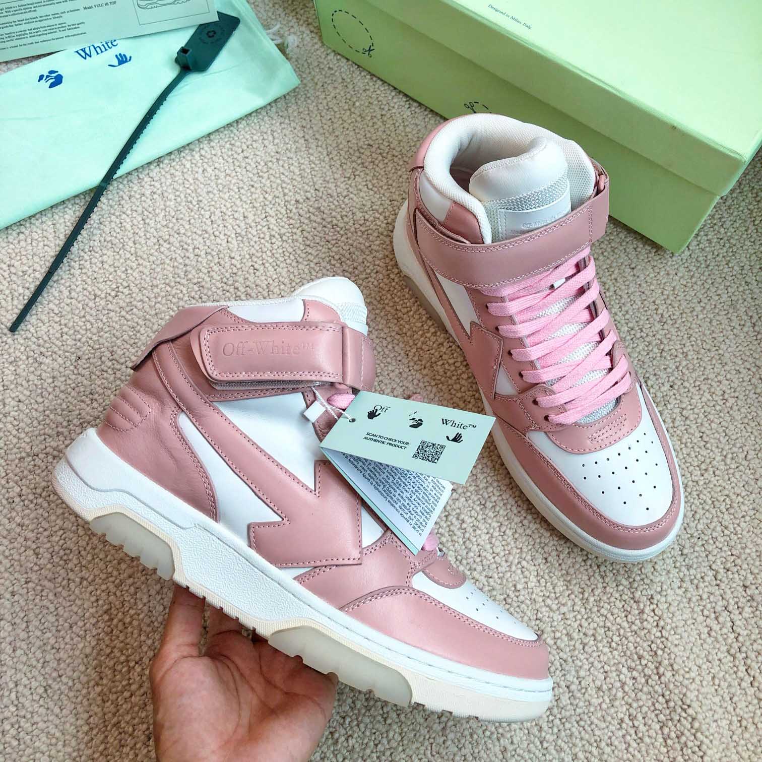 Off White Out Of Office Mid Top Sneaker - PerfectKickZ