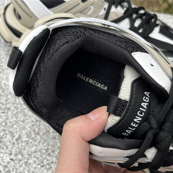 Balenciaga Track Sneaker In Beige And Black Mesh And Nylon - PerfectKickZ