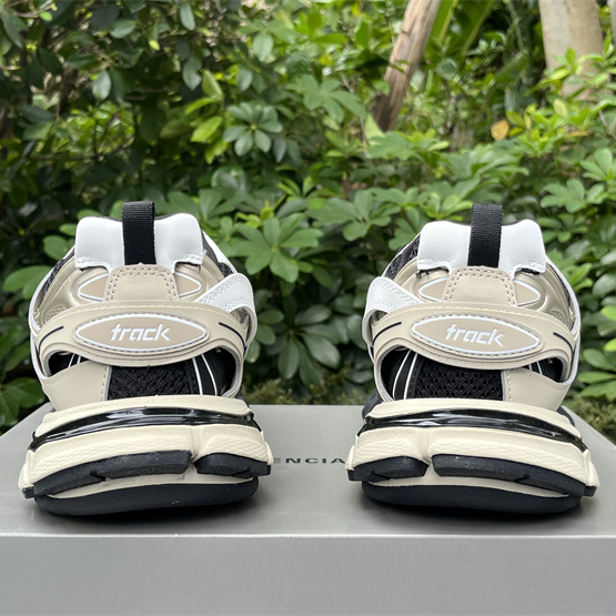 Balenciaga Track Sneaker In Beige And Black Mesh And Nylon - PerfectKickZ
