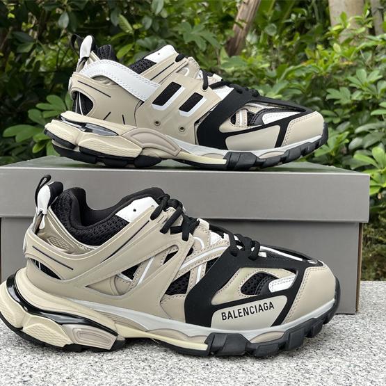 Balenciaga Track Sneaker In Beige And Black Mesh And Nylon - PerfectKickZ