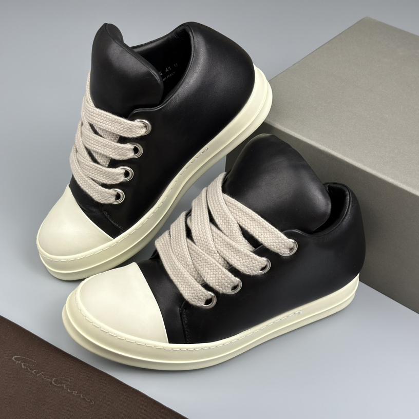 Rick Owens Lace-up Low-top Sneakers  - PerfectKickZ