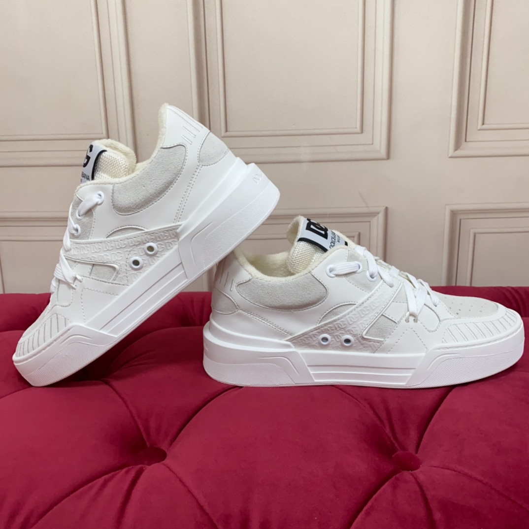 Dolce & Gabbana Mixed-material New Roma Sneakers - 