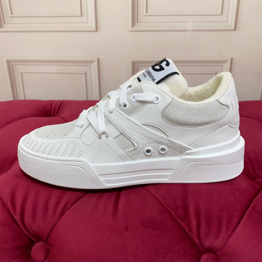 Dolce & Gabbana Mixed-material New Roma Sneakers - 