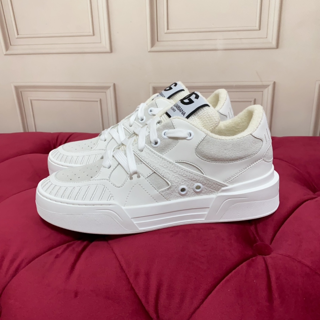 Dolce & Gabbana Mixed-material New Roma Sneakers - 