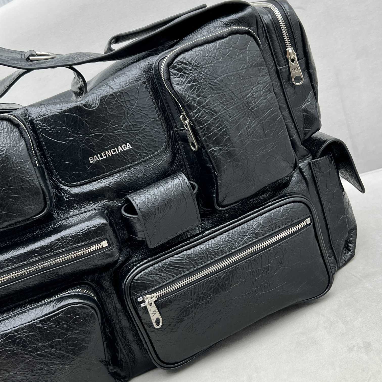 Balenciaga Superbusy Large Sling Bag In Black  - PerfectKickZ