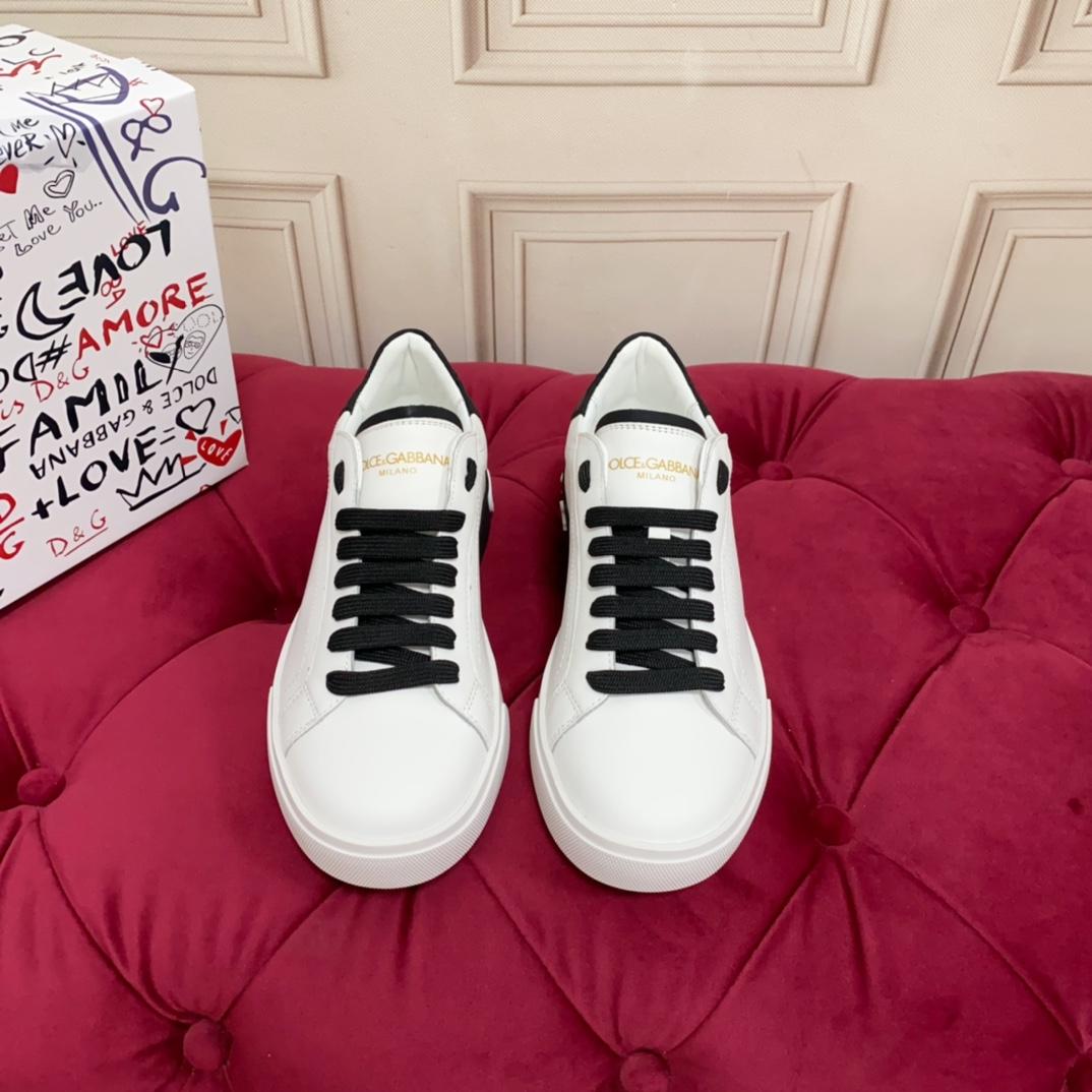 Dolce & Gabbana Calfskin Portofino Sneakers - PerfectKickZ