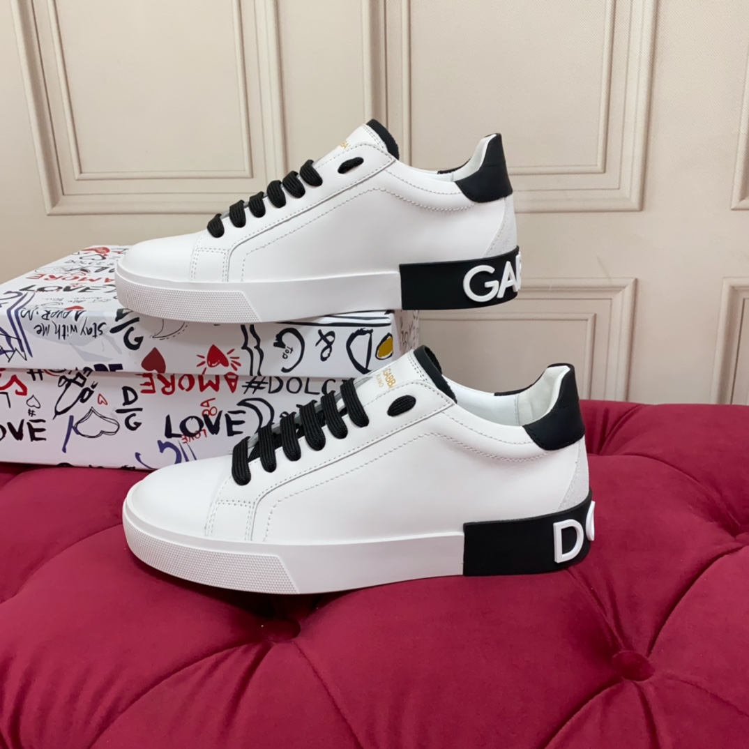 Dolce & Gabbana Calfskin Portofino Sneakers - PerfectKickZ