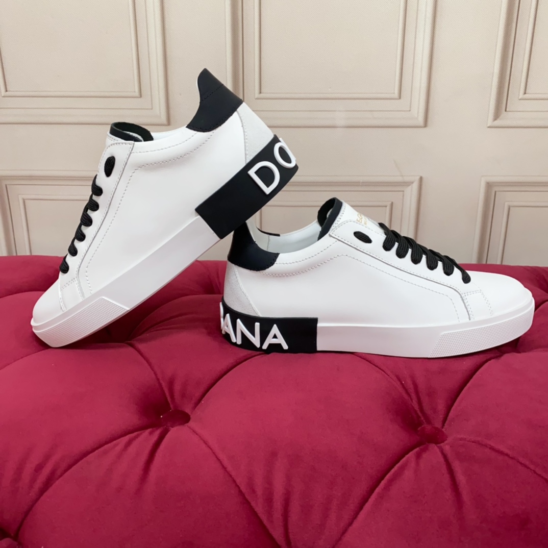 Dolce & Gabbana Calfskin Portofino Sneakers - PerfectKickZ