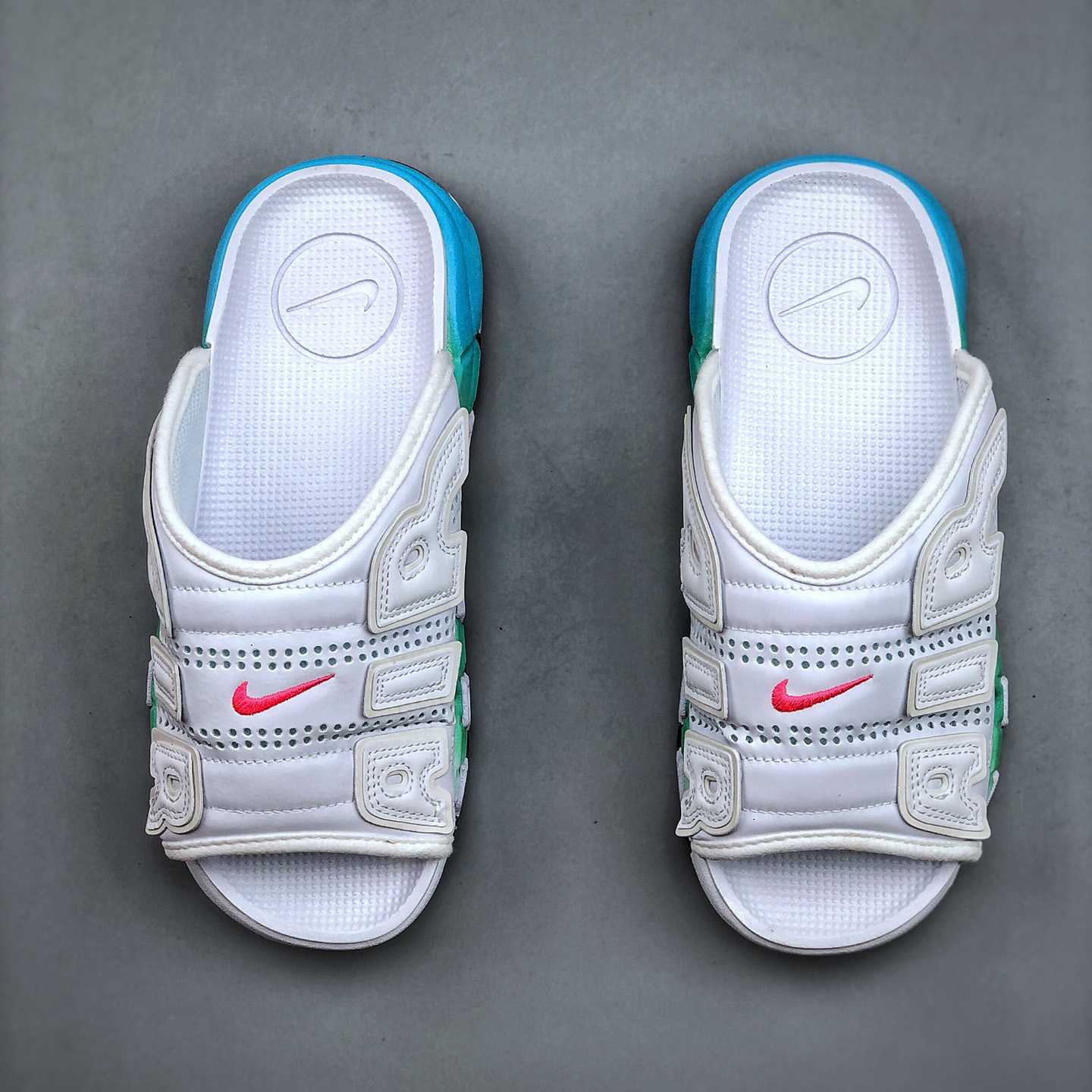 Nike Air More Uptempo Slide   FN3437 161 - PerfectKickZ