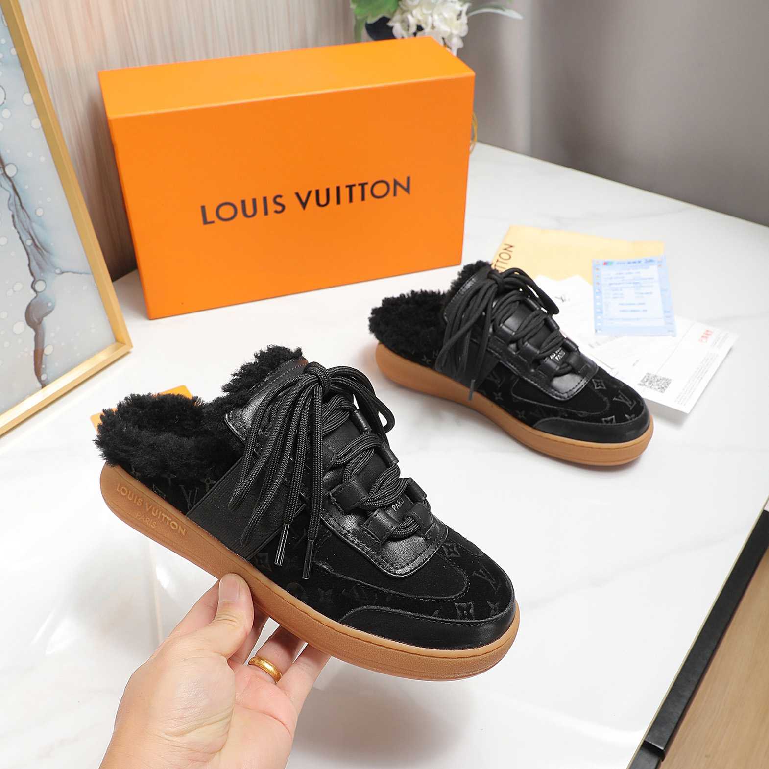 Louis Vuitton Lous Open Back Sneaker - PerfectKickZ