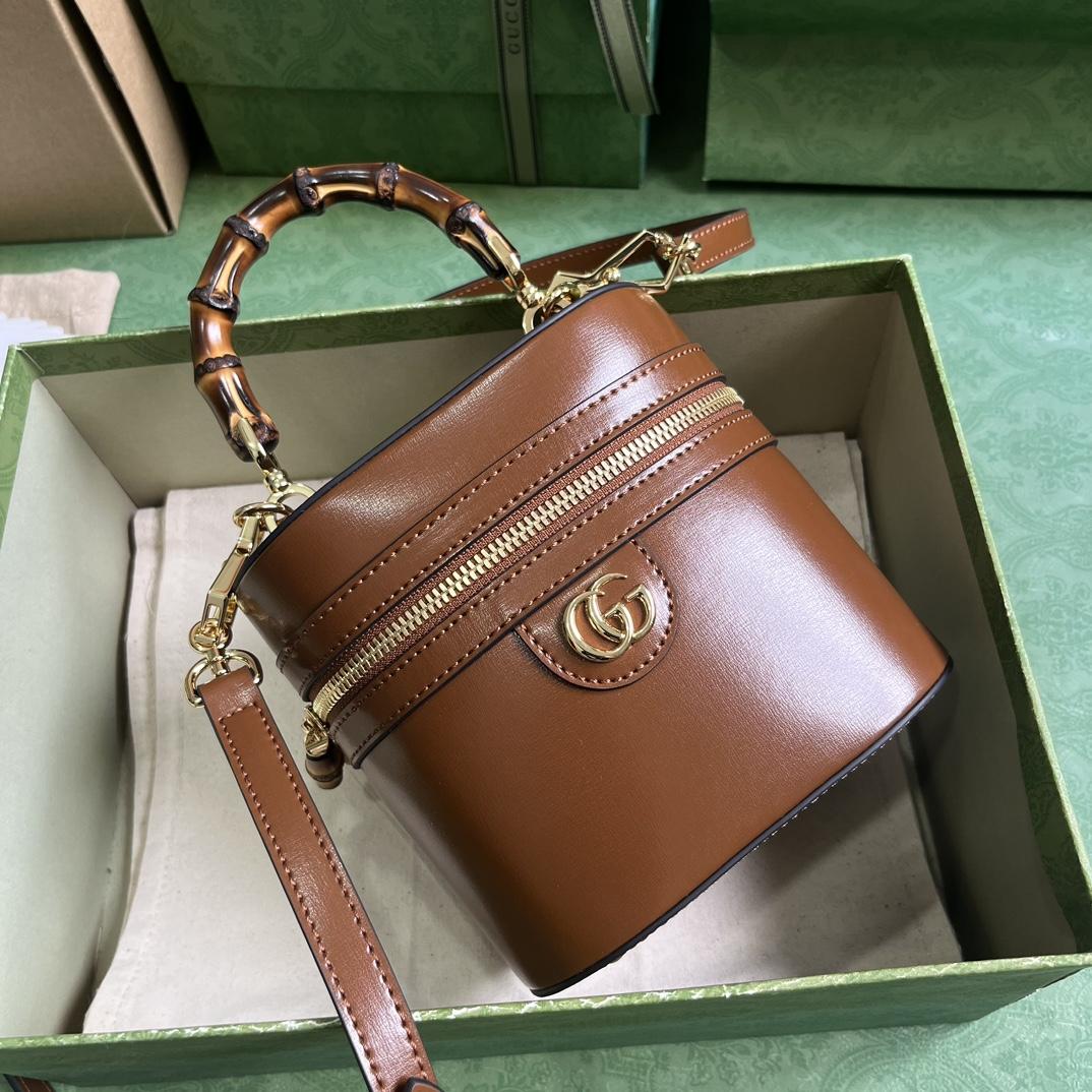 Gucci Mini Bamboo Shoulder Bag (15.5x 13.5x 4cm) - PerfectKickZ