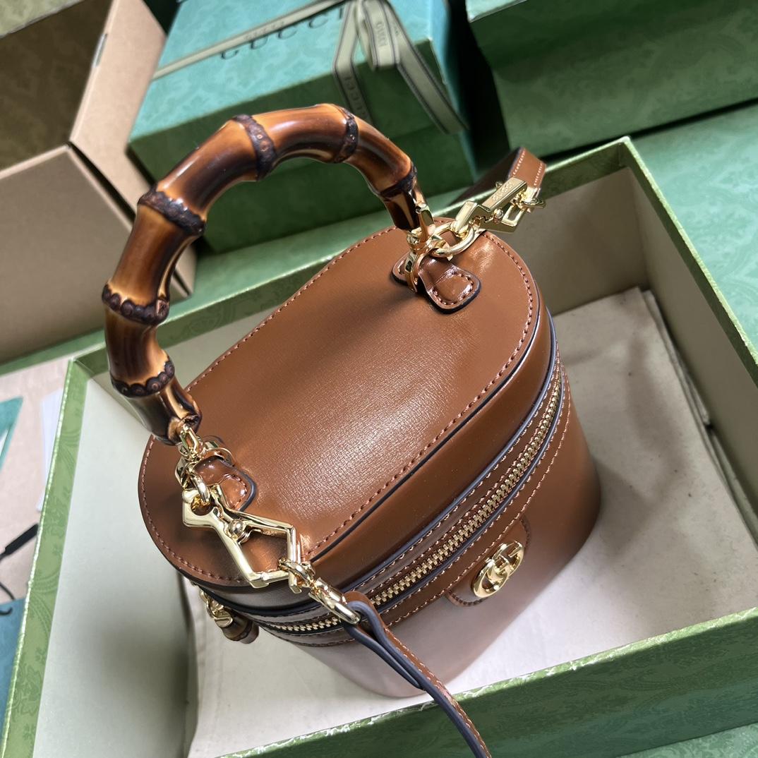 Gucci Mini Bamboo Shoulder Bag (15.5x 13.5x 4cm) - PerfectKickZ