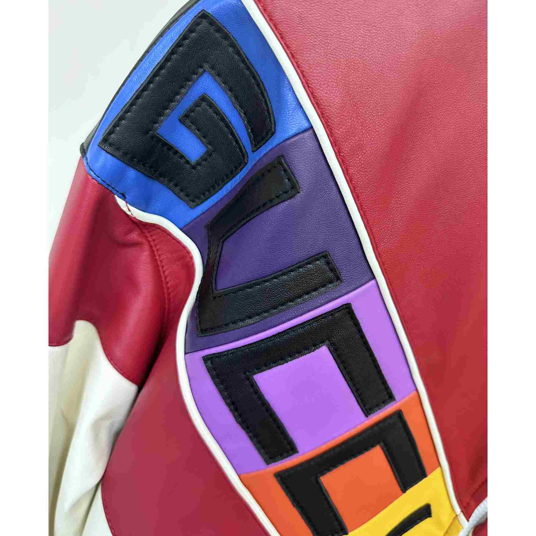 Gucci Leather Bomber Jacket With Gucci Lettering - PerfectKickZ