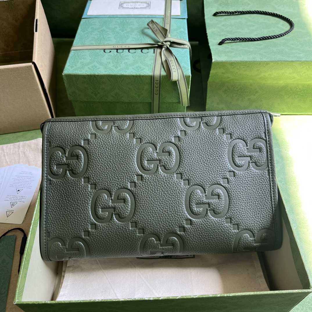 Gucci Jumbo GG Pouch (28.5x 18x 9cm) - PerfectKickZ