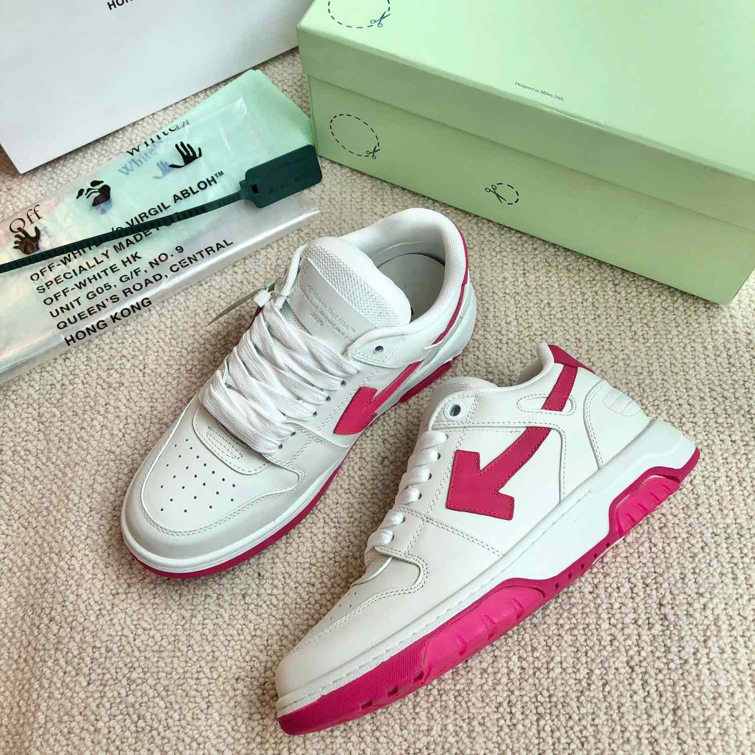 Off White Out Of Office Calf Leather Sneaker - 