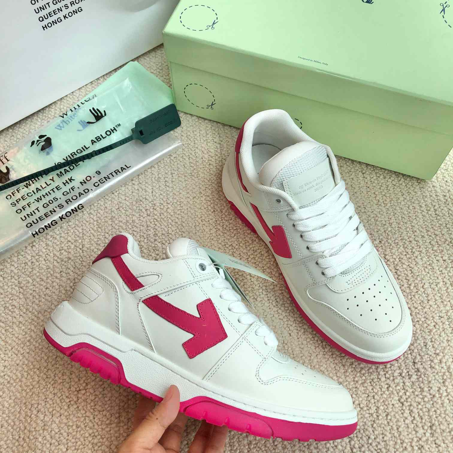 Off White Out Of Office Calf Leather Sneaker - PerfectKickZ
