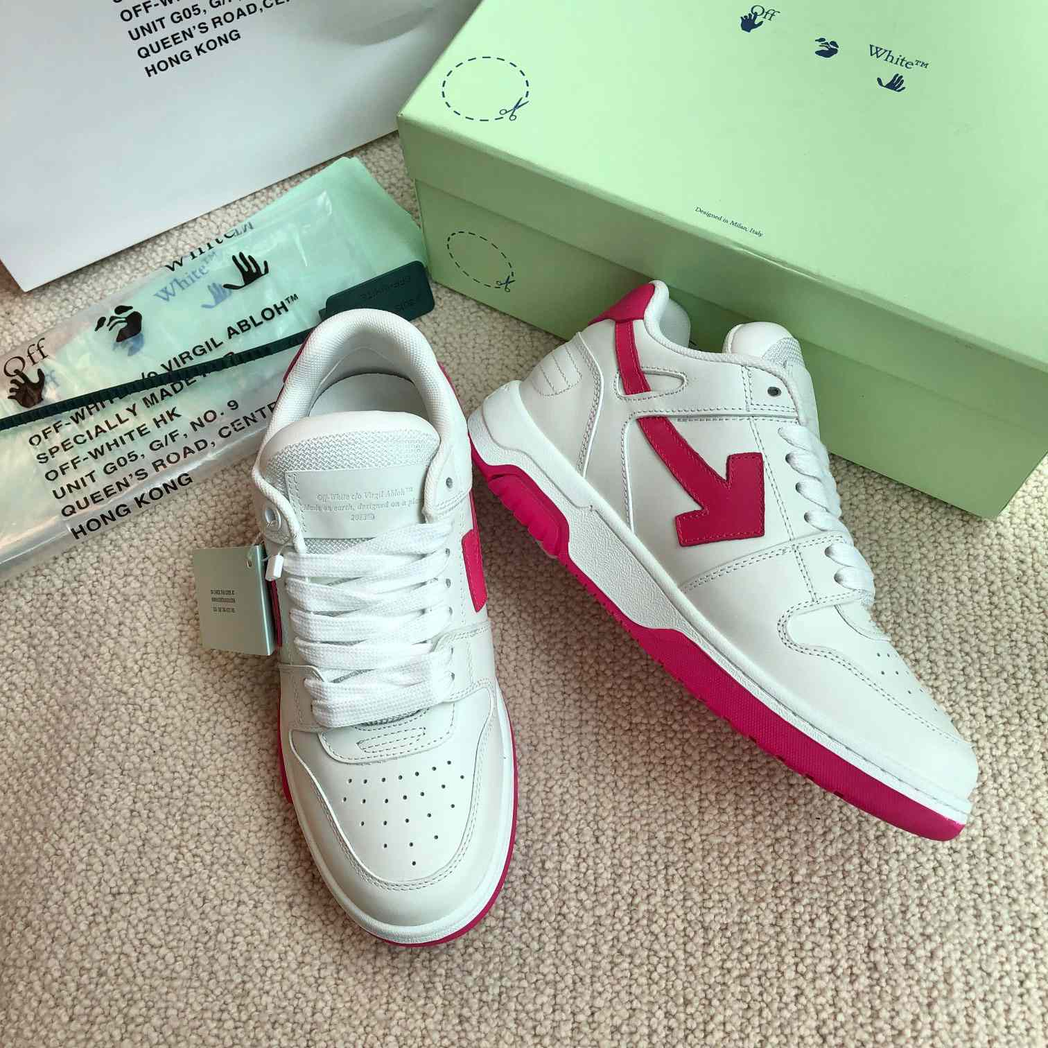 Off White Out Of Office Calf Leather Sneaker - 