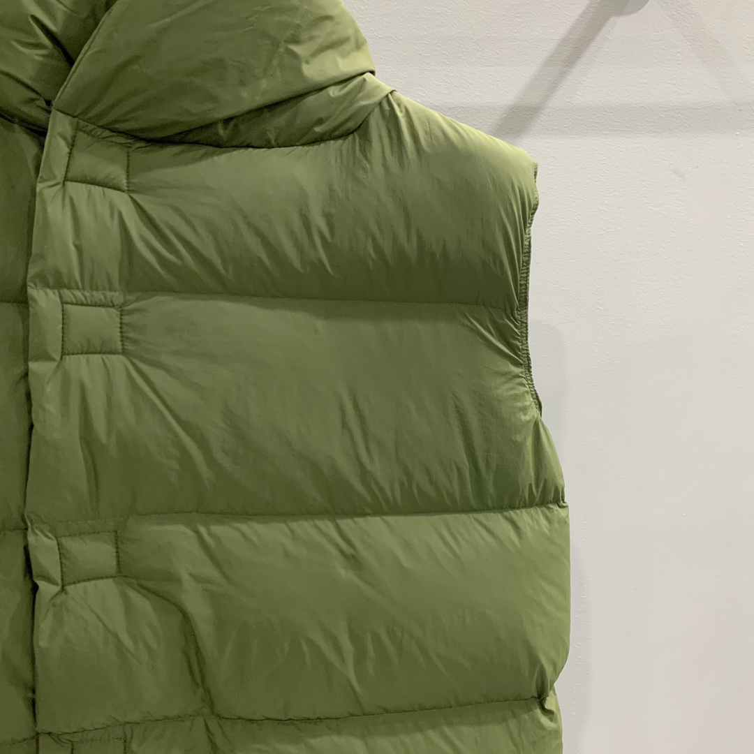 Rick Owens Green Padded Down Vest - 