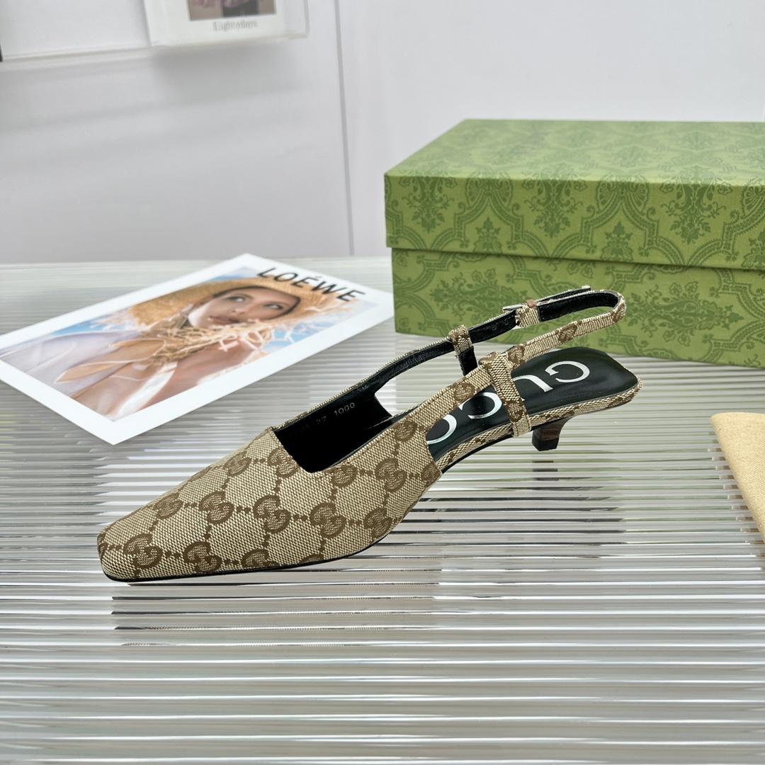 Gucci Women's GG Slingback Pump - PerfectKickZ