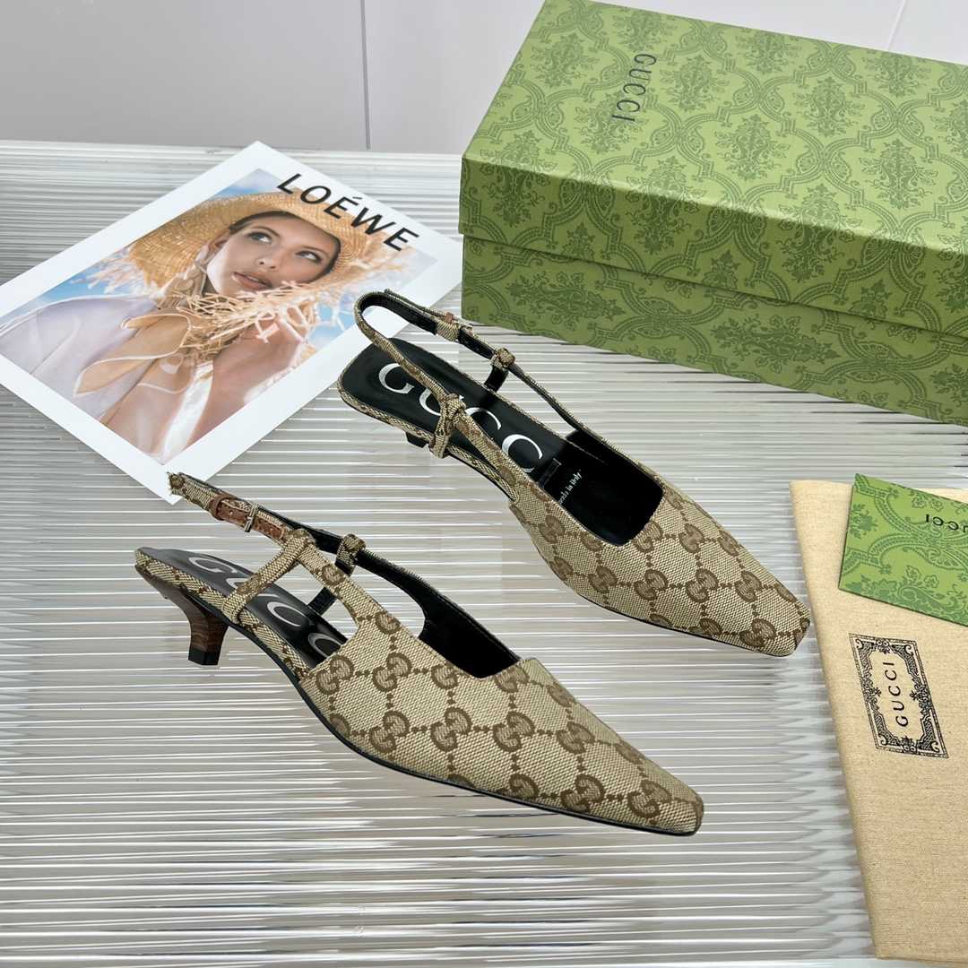 Gucci Women's GG Slingback Pump - PerfectKickZ