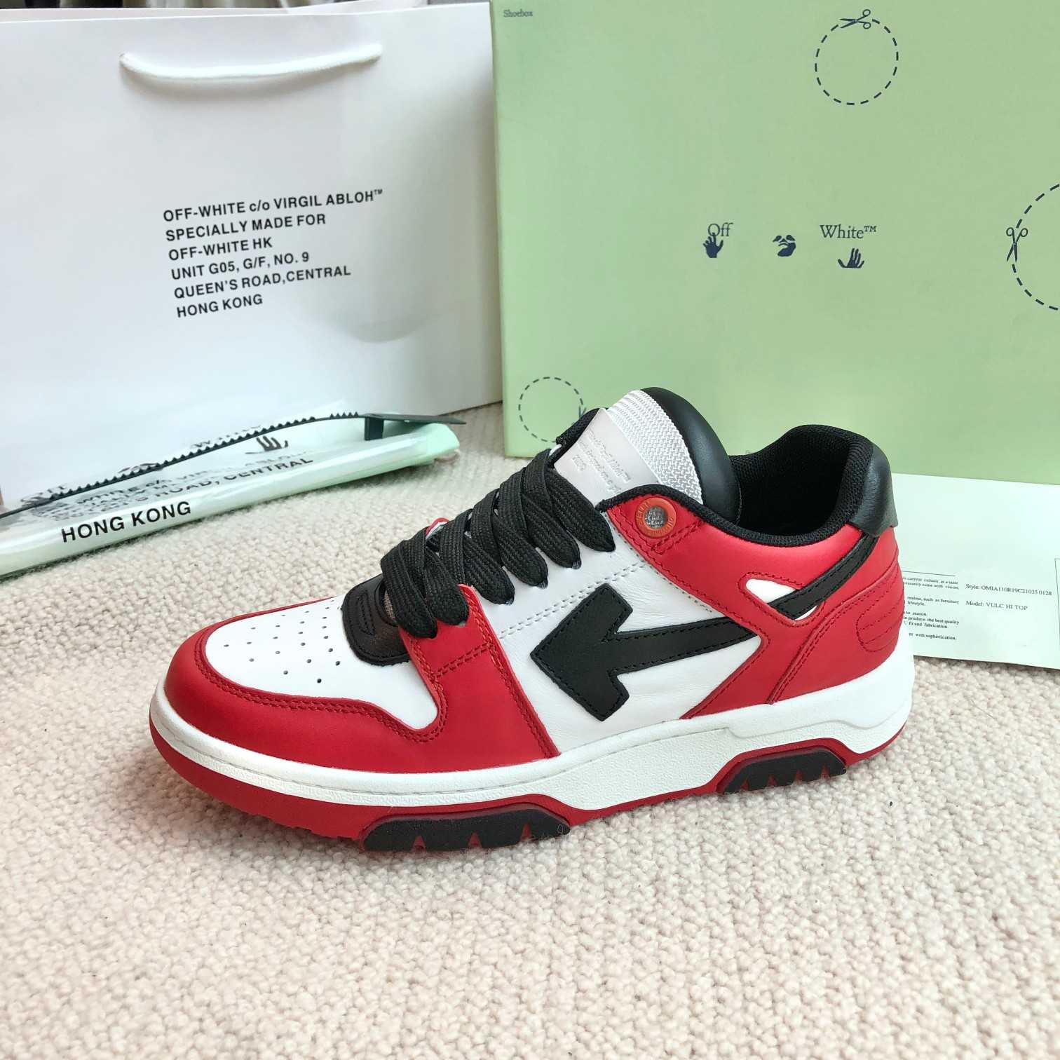 Off White Out Of Office Calf Leather Sneaker - PerfectKickZ