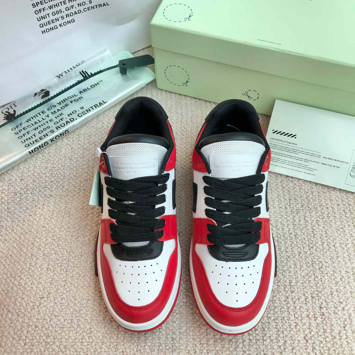 Off White Out Of Office Calf Leather Sneaker - PerfectKickZ