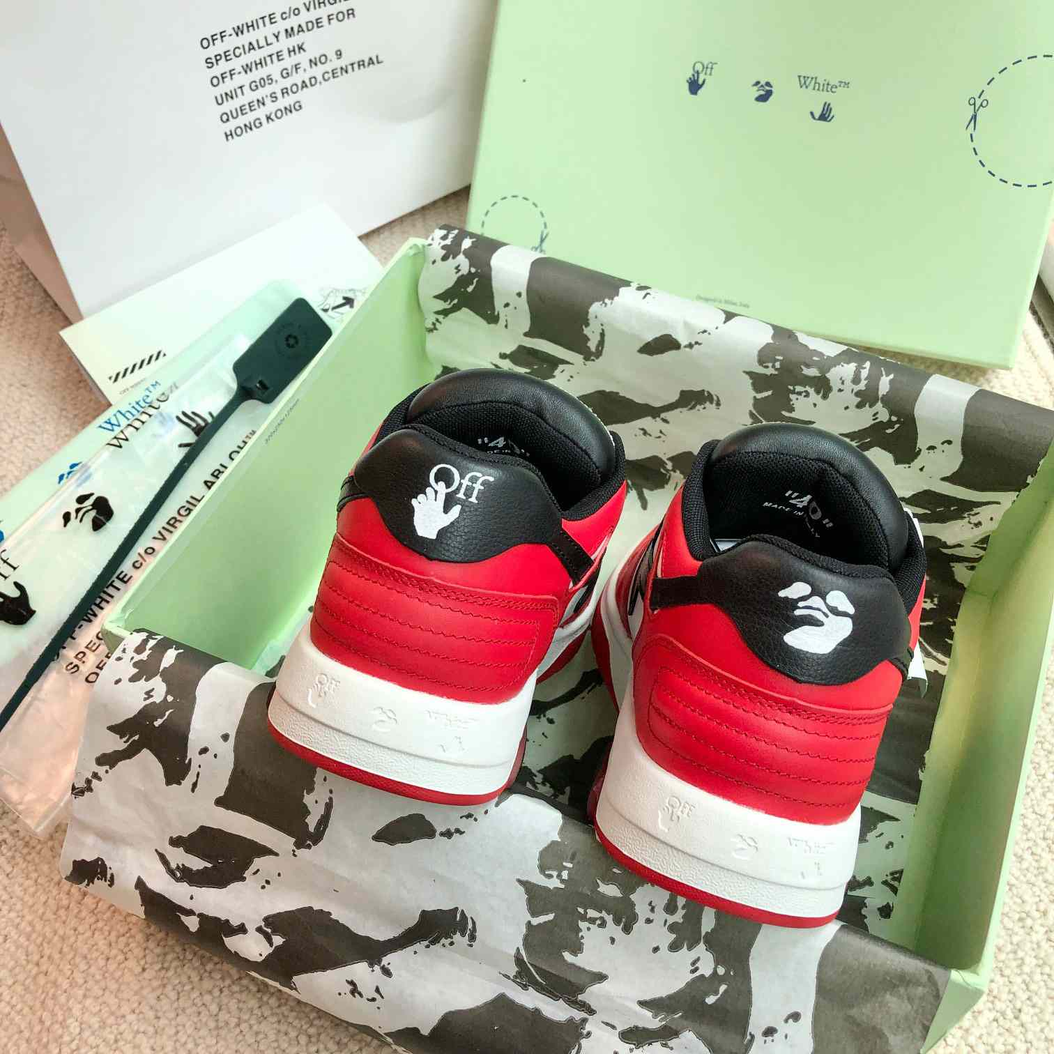 Off White Out Of Office Calf Leather Sneaker - PerfectKickZ