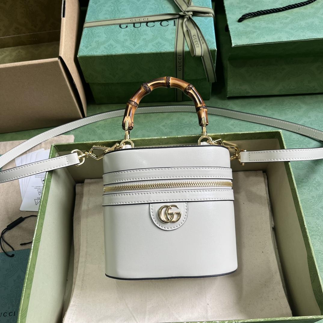 Gucci Mini Bamboo Shoulder Bag (15.5x 13.5x 4cm) - PerfectKickZ