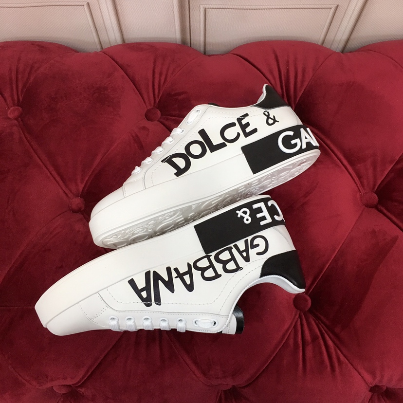 Dolce & Gabbana White Portofino Stars Sneakers - PerfectKickZ