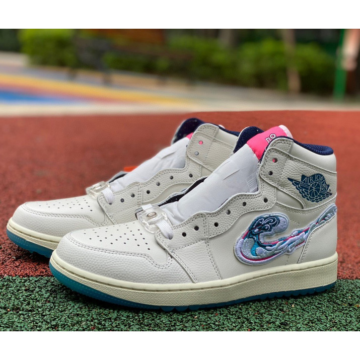 Michelle Wie West x Jordan Air Jordan 1 High Gof "Pebble Beach" Sneaker   FV3565-100 - PerfectKickZ