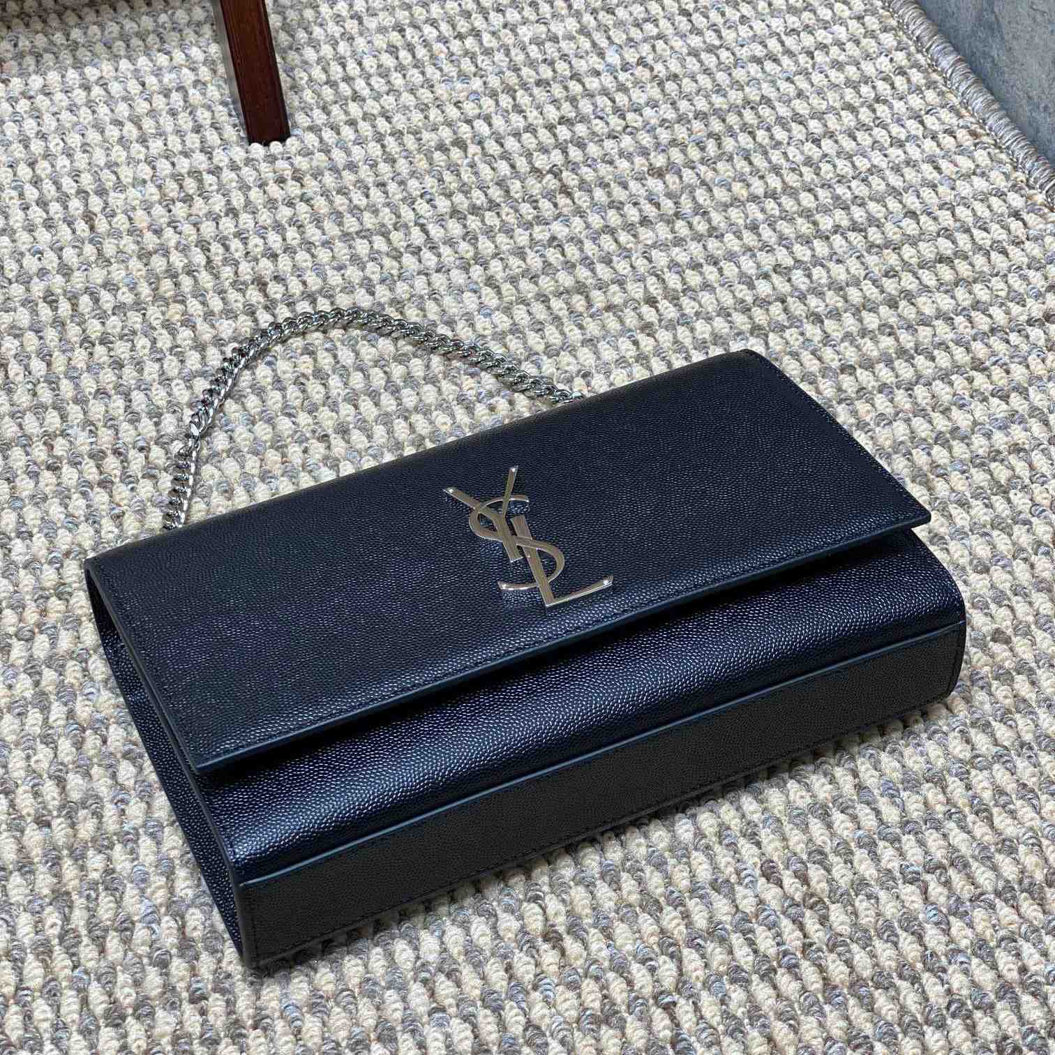 Saint Laurent Kate Medium In Grain De Poudre Embossed Leather  (24*14.5*5.5cm) - PerfectKickZ