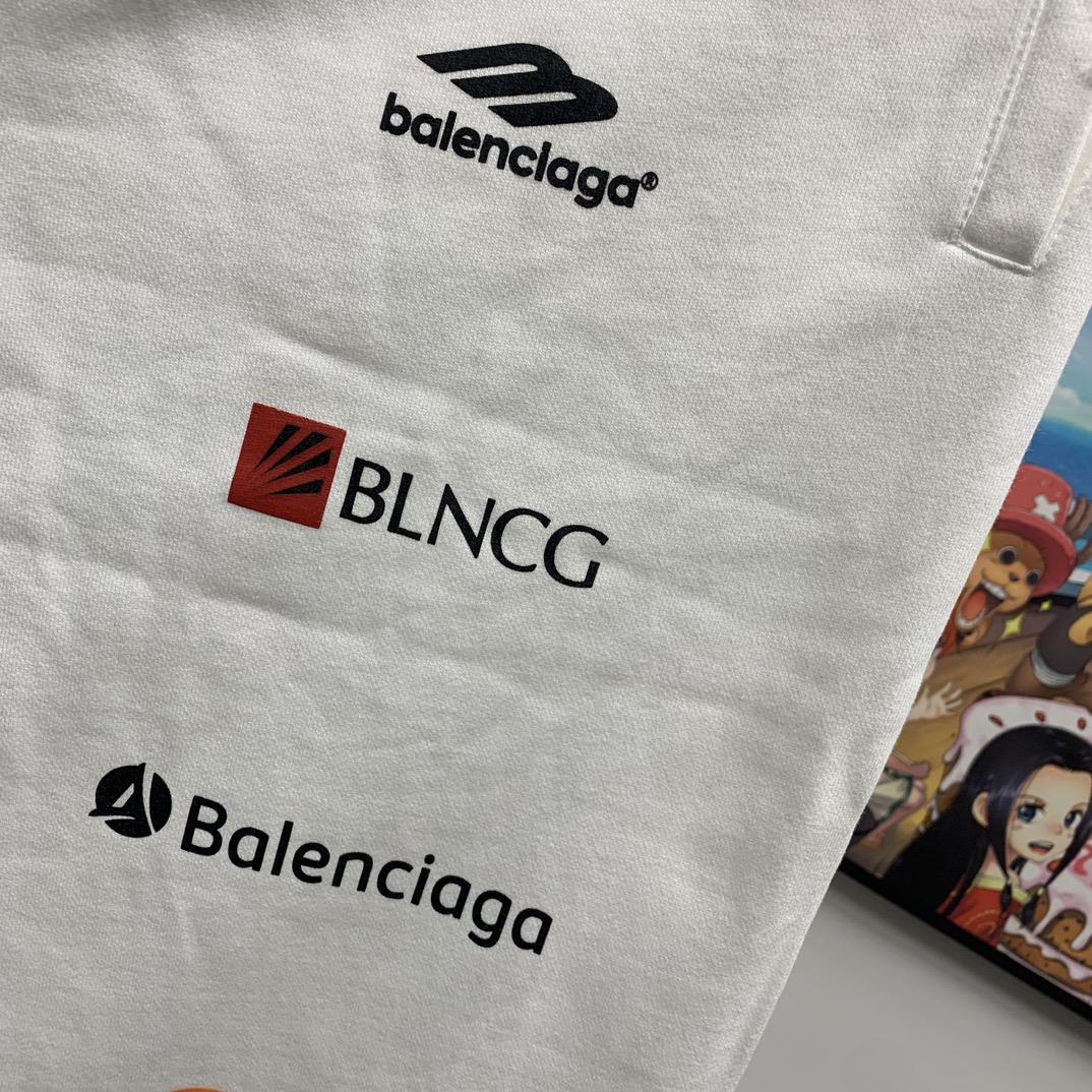Balenciaga Top League Baggy Sweatpants In White - PerfectKickZ