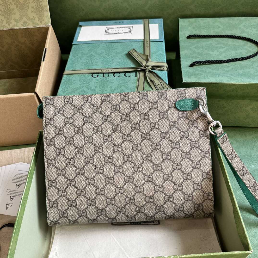 Gucci Pouch With GG Detail (18x 26x 6cm) - PerfectKickZ
