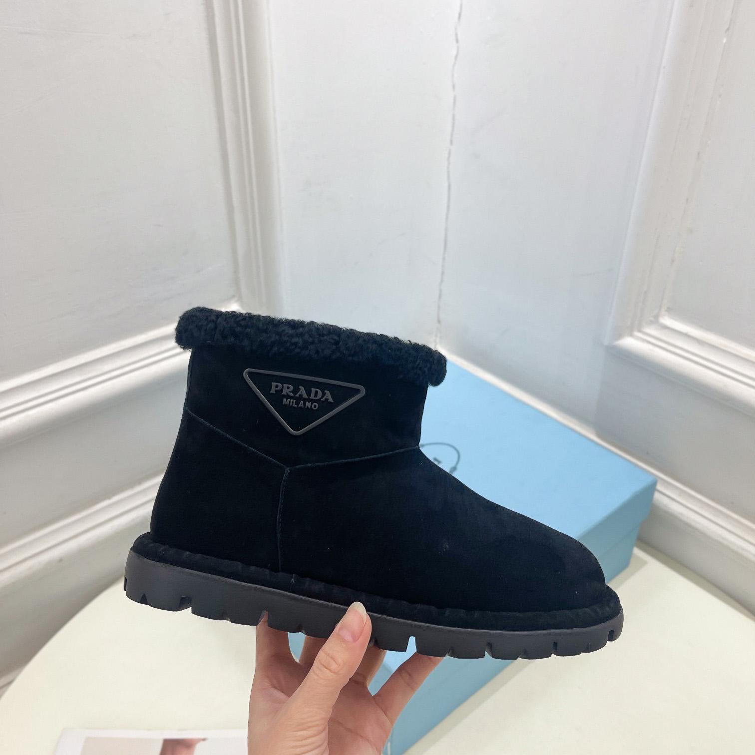 Prada Shearling Booties - 