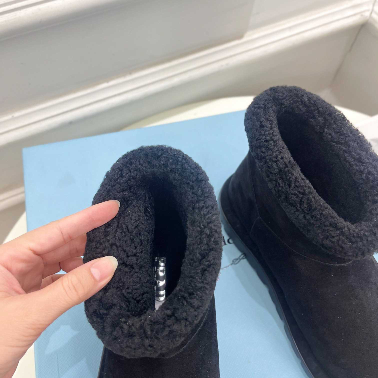 Prada Shearling Booties - 