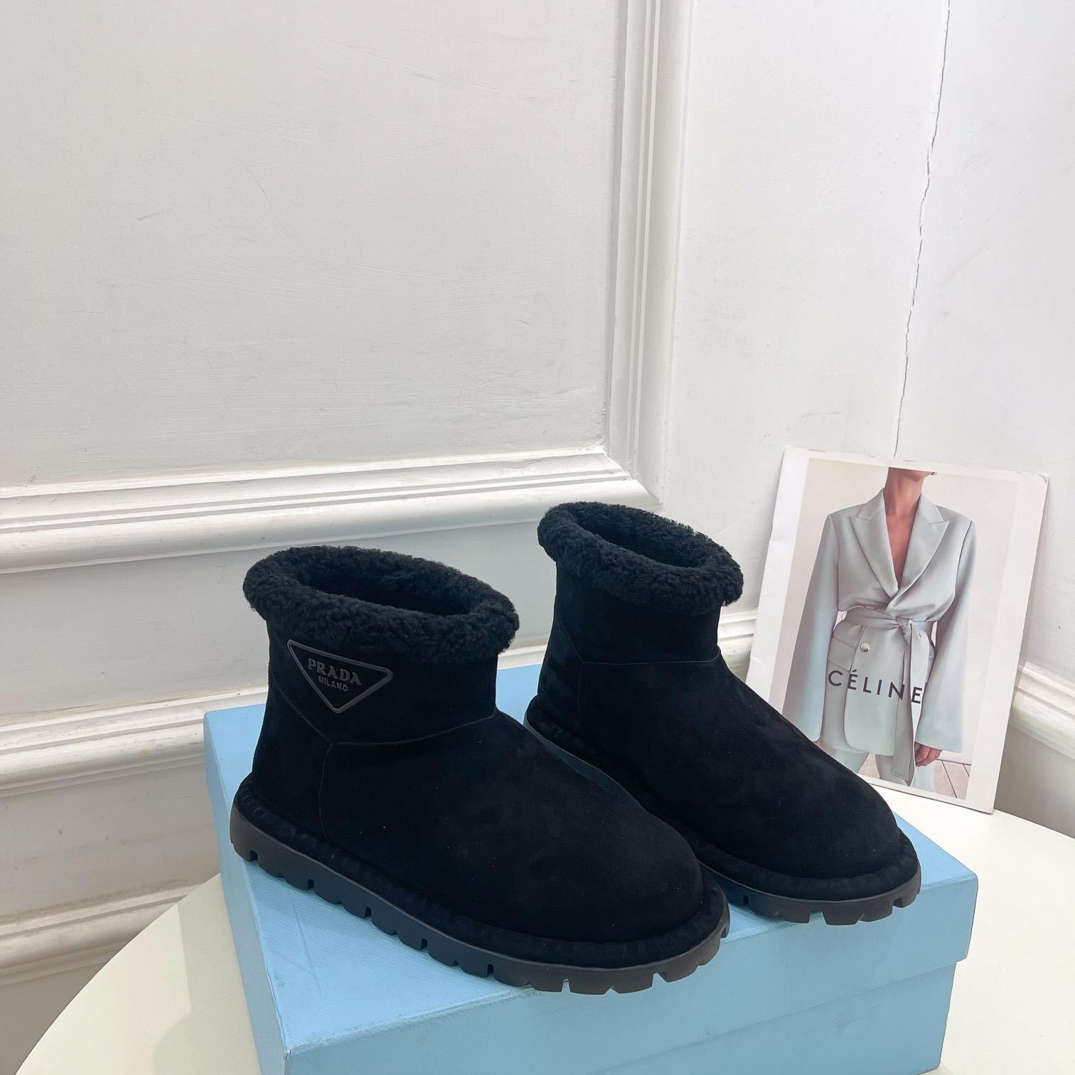 Prada Shearling Booties - PerfectKickZ