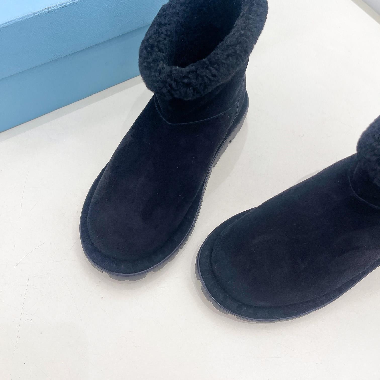 Prada Shearling Booties - 