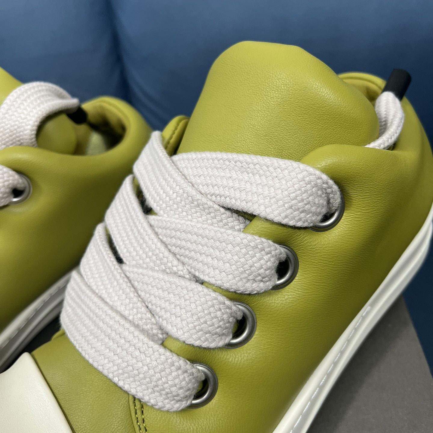 Rick Owens Green Jumbo Lace Padded Low-top Sneakers - PerfectKickZ