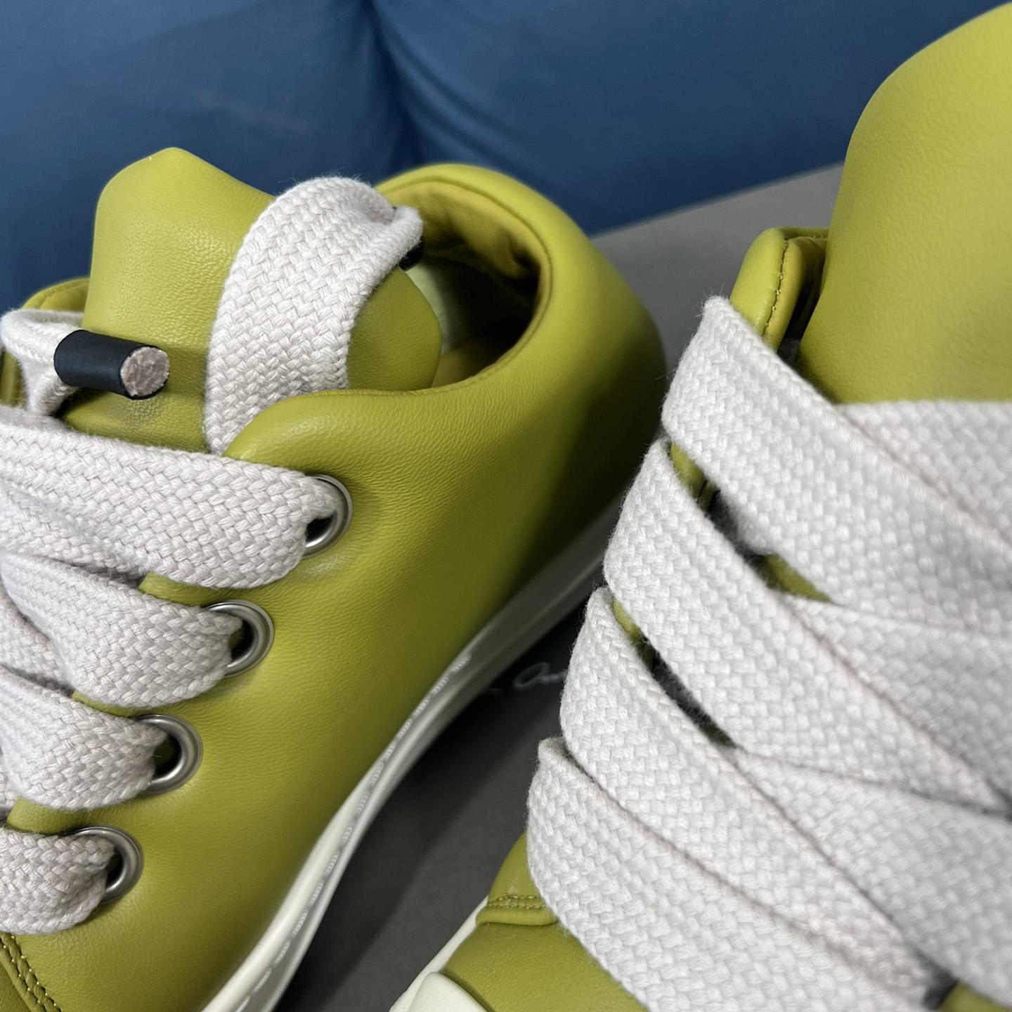 Rick Owens Green Jumbo Lace Padded Low-top Sneakers - PerfectKickZ