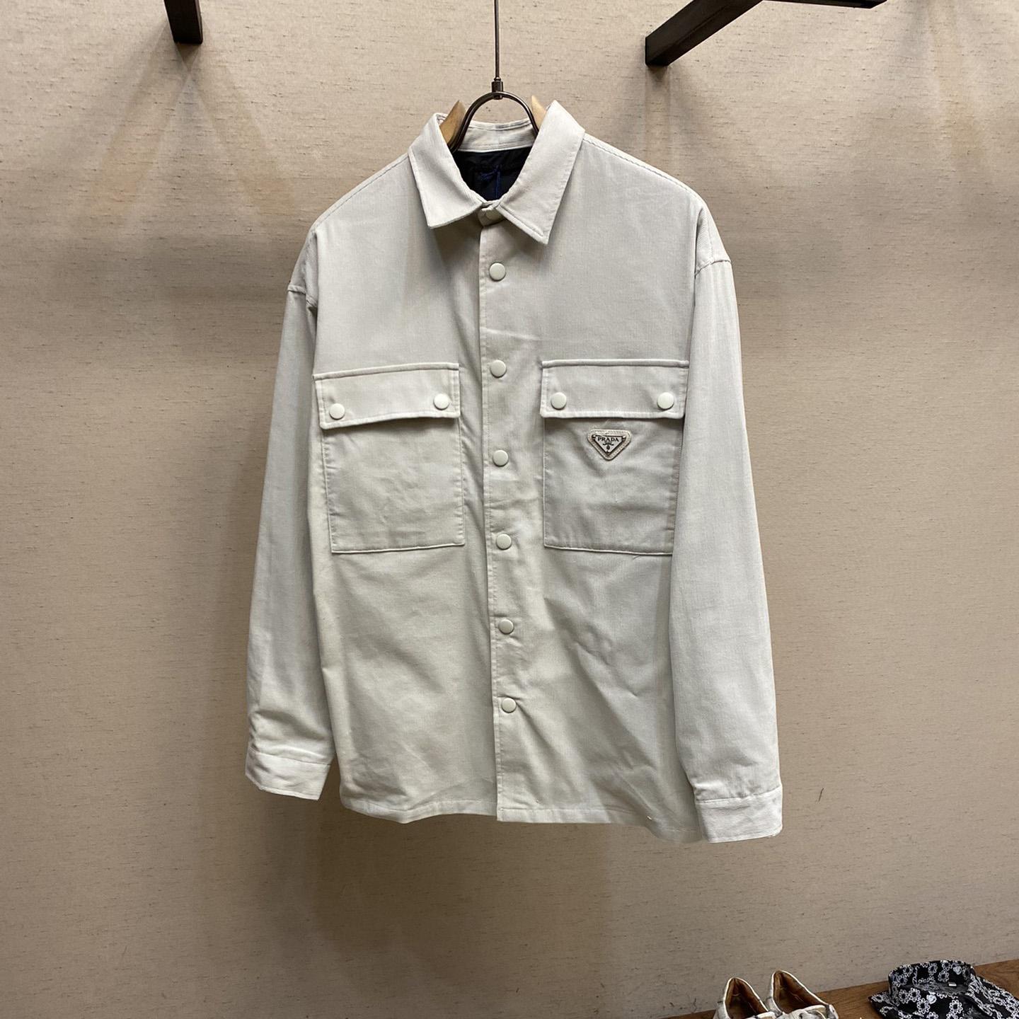 Prada Pinwale Corduroy Shirt - PerfectKickZ