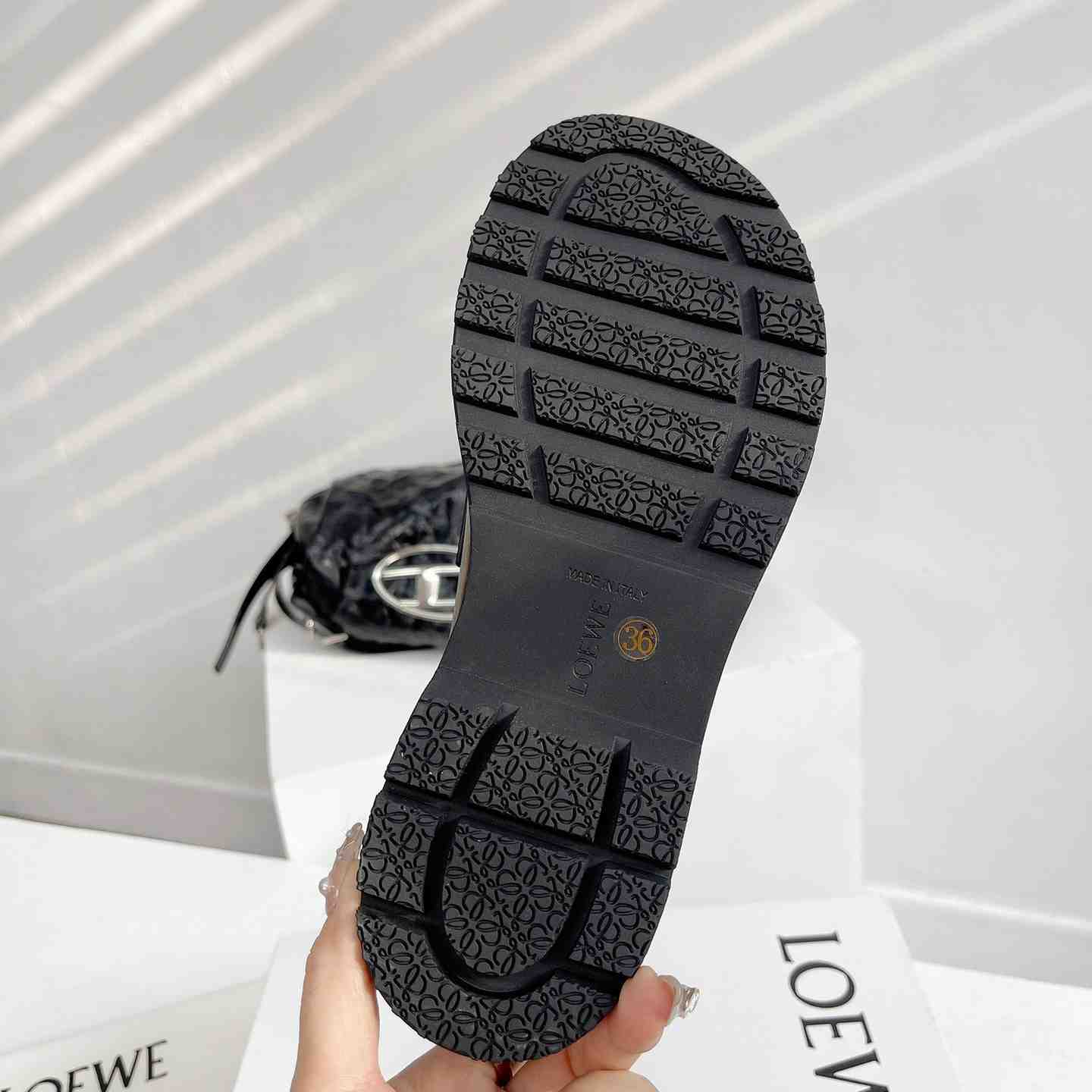 Loewe Blaze Loafer In Bicolour Brushed-off Calfskin - PerfectKickZ