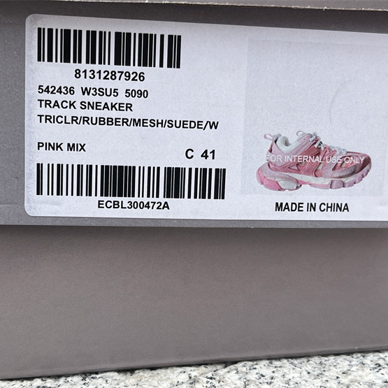 Balenciaga Track Sneaker In Pink Mesh And Suede-like Fabric - PerfectKickZ