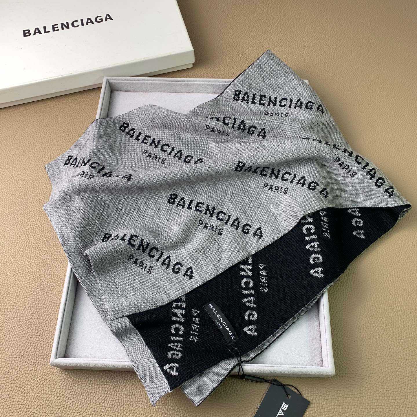 Balenciaga Allover Logo Scarf - PerfectKickZ